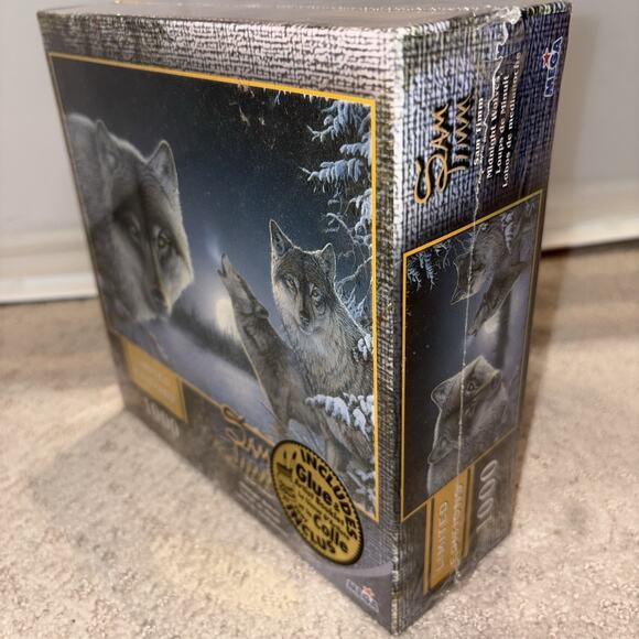 "Midnight Wolves" 1000 Piece Puzzle Sam Timm Mega Brand Limited Edition New - Picture 4 of 6